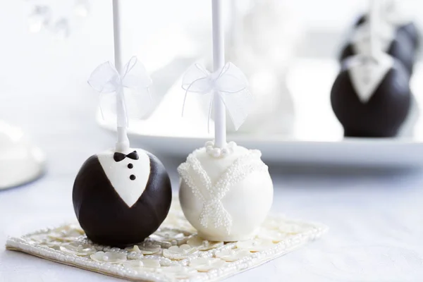 Wedding cake pops — Stock Photo, Image