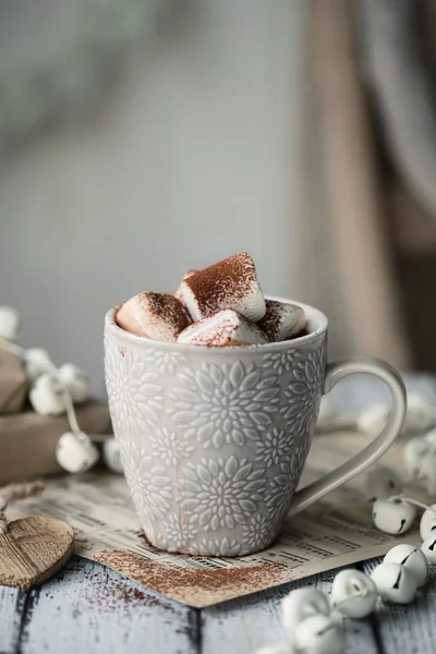 Gorąca czekolada z piankami — Zdjęcie stockowe