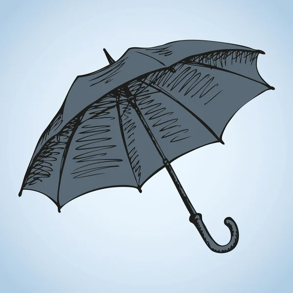 Paraguas. Dibujo vectorial — Vector de stock