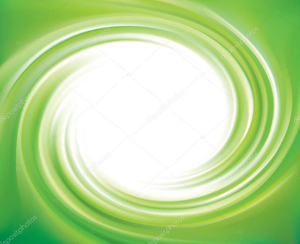 Vector swirling backdrop green color