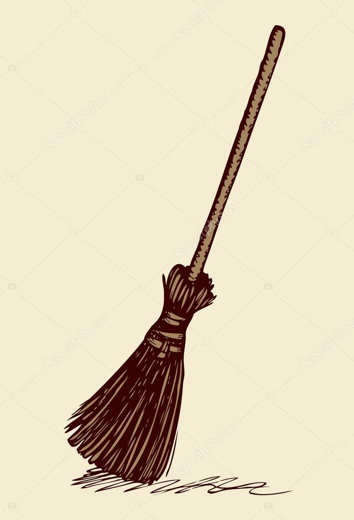 Broom, Halloween, Witch, Autumn, Holiday Concept. Hand Drawn Flying Broom  Of Witch Concept Sketch. Isolated Vector Illustration. Royalty Free SVG,  Cliparts, Vectors, and Stock Illustration. Image 123067230.