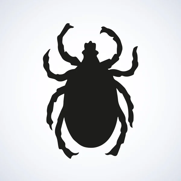 Mite. Dibujo vectorial — Vector de stock