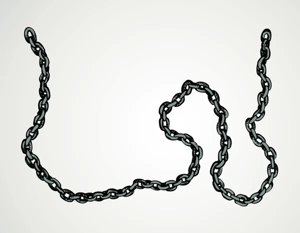 Chain. Vector sketch — Stock Vector