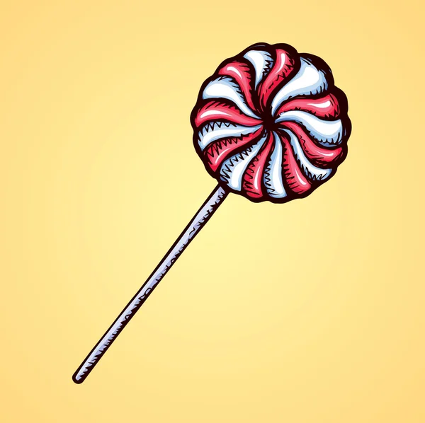 Lollipop. Vector tekening — Stockvector