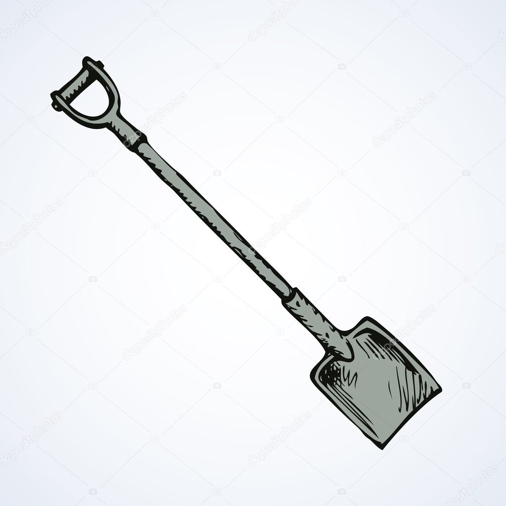 Shovel. Vector drawing Stock Vector by ©Marinka 127249756, image size:1024x1024