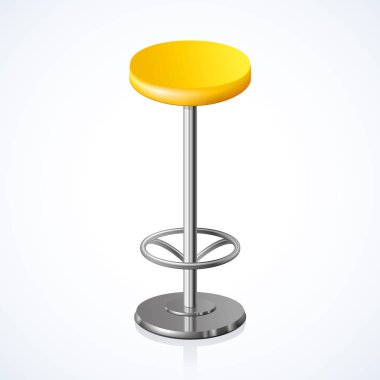 Yuvarlak sandalye. Vektör çizim