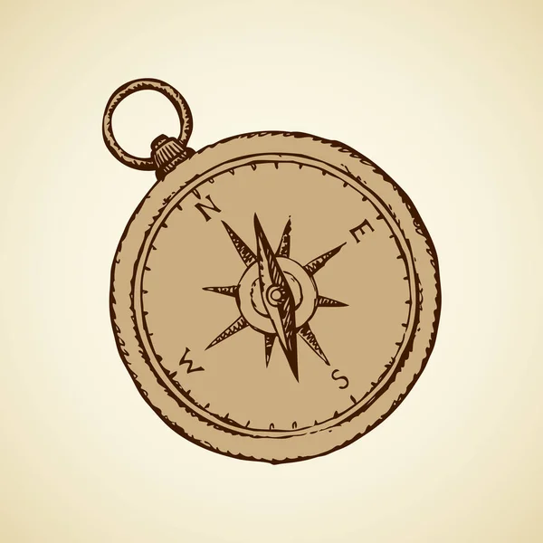 Kompas. Rysunek wektor — Wektor stockowy