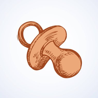 Emzik. Vektör çizim