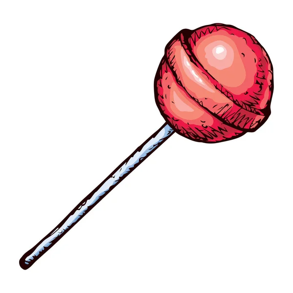 Lollipop. Vector tekening — Stockvector