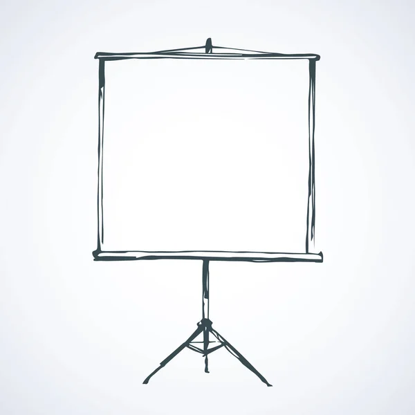 Projection screen. Vector. — Stock Vector