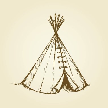 Yurt. Vektör çizim