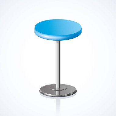 Yuvarlak sandalye. Vektör çizim