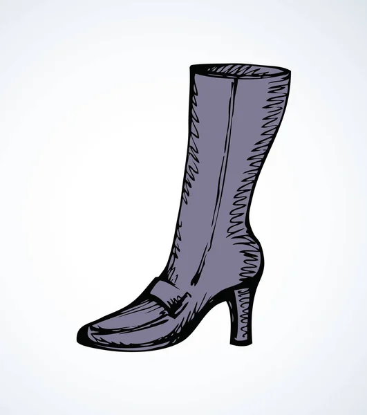 Dámské boty s podpatky. Vektorové kreslení — Stockový vektor