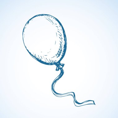 Şişme balon. Vektör çizim