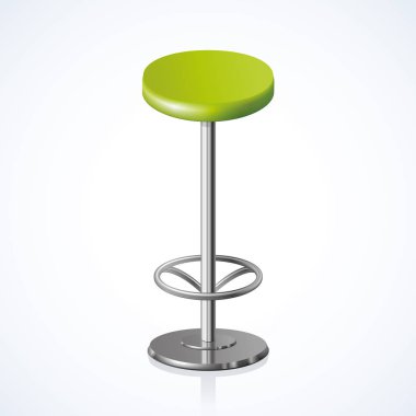 Yuvarlak sandalye. Vektör çizim