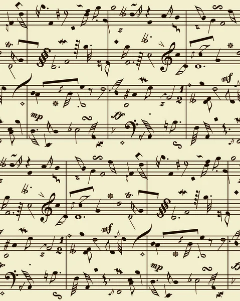 Vektör piyano sheet music — Stok Vektör