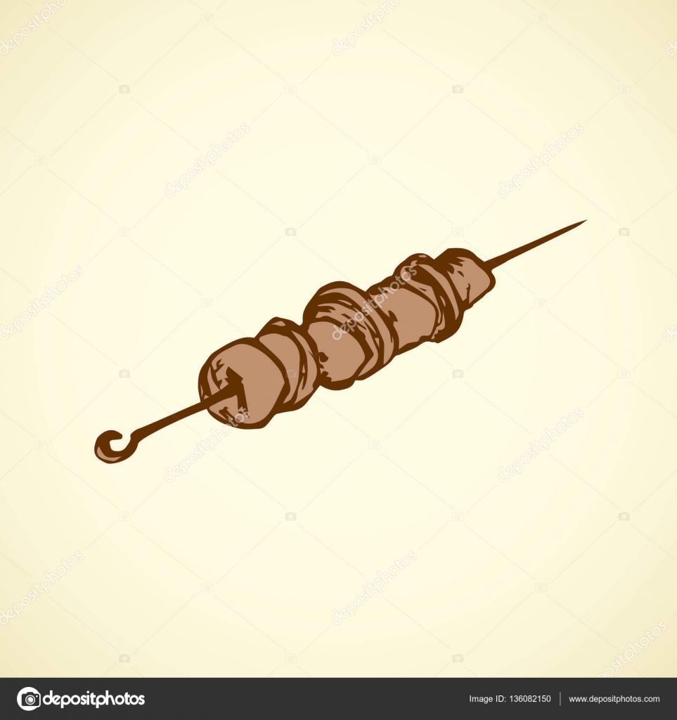 Skewer. Vector drawing Stock Vector Image by ©Marinka 136082150