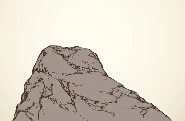 Cliff. Dessin vectoriel — Image vectorielle