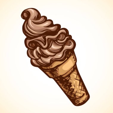 Dondurma. Vektör çizim