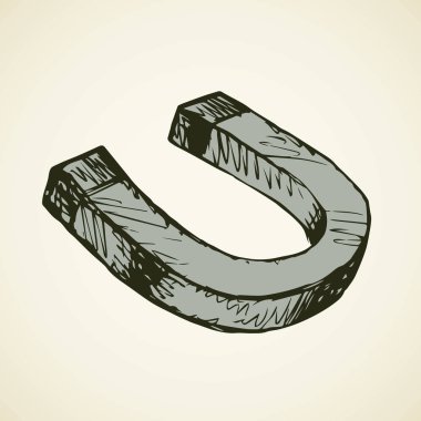 Mıknatıs. Vektör çizim