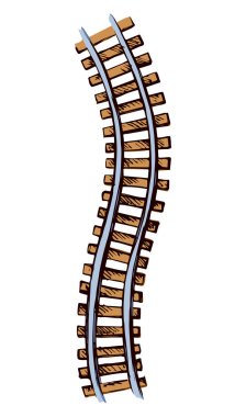 Tren. Vektör çizim