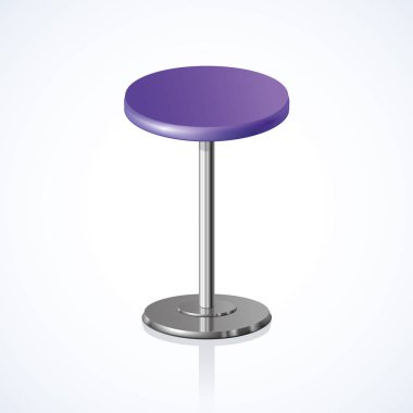 Yuvarlak sandalye. Vektör çizim