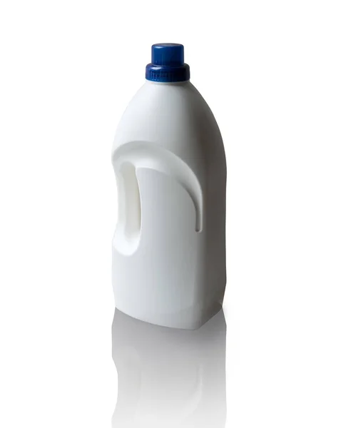 Μπουκάλι υγρό πιάτων που απομονώνονται σε λευκό — Φωτογραφία Αρχείου