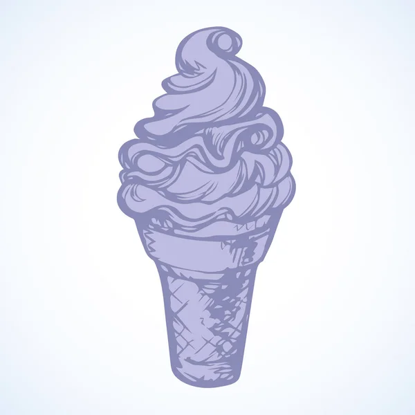 Helado. Dibujo vectorial — Vector de stock