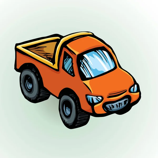 Speelgoedauto. Vector tekening — Stockvector
