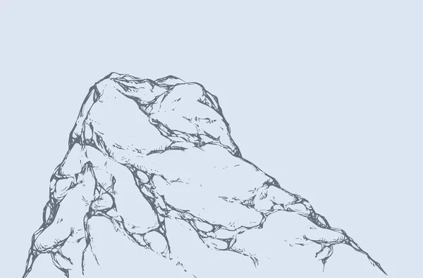 Cliff. Dessin vectoriel — Image vectorielle