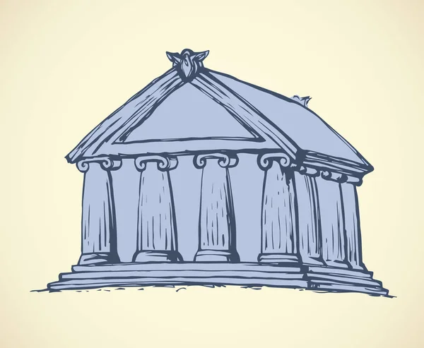 Tempel. Vector tekening — Stockvector