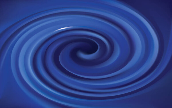 Vector background of cobalt swirling water texture 