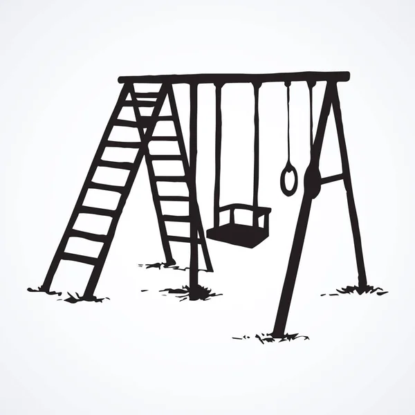 Vector drawing. Playground — Stock Illustration Vector drawing. Playground Royalty Free Stock Vectors