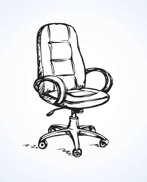 Vektorové ilustrace. Kancelářská židle — Stockový vektor