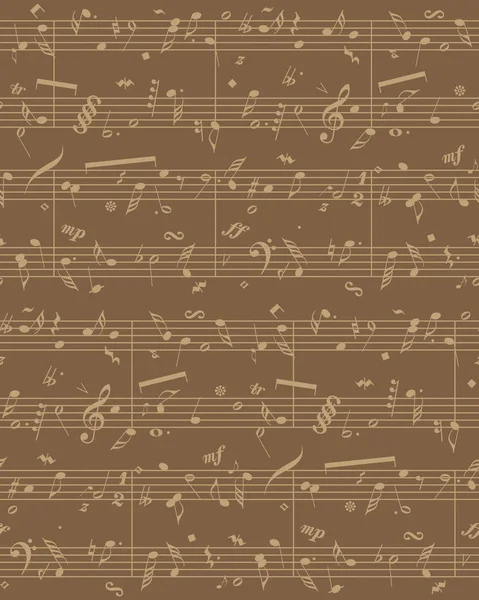 Vektör piyano sheet music — Stok Vektör