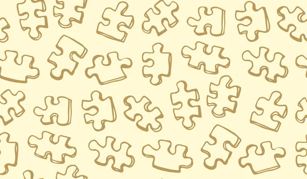 Puzzles. Dibujo vectorial — Vector de stock