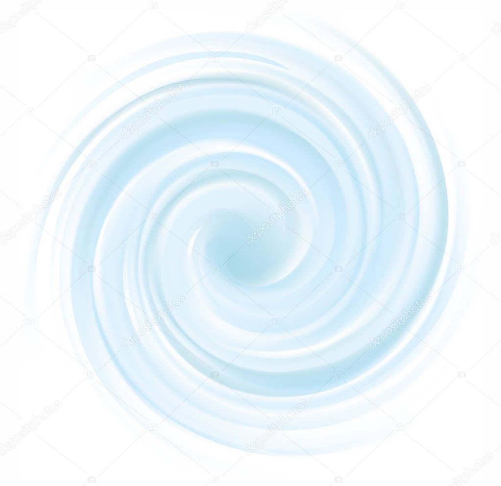 Vector background of cobalt swirling water texture 