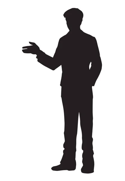 Hombre de negocios. Dibujo vectorial — Vector de stock