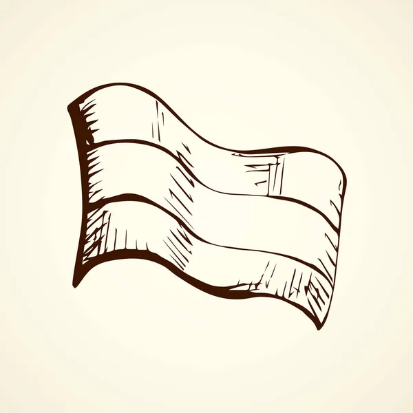 Drapeau. Dessin vectoriel — Image vectorielle