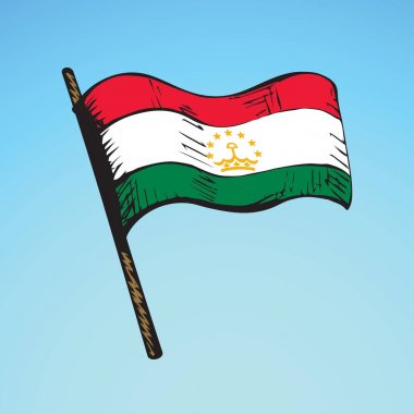 Bayrak. Vektör çizim