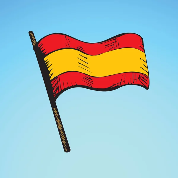 Flagga. Vektorritning — Stock vektor