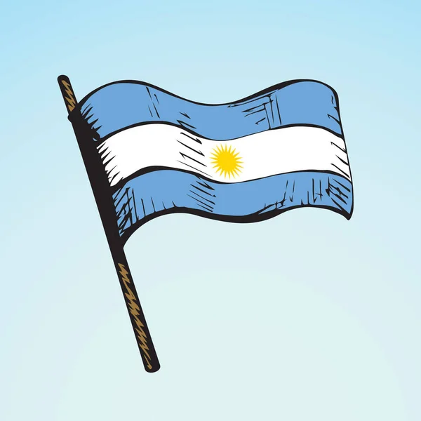 Bandera. Dibujo vectorial — Vector de stock