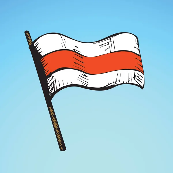 Flagge zeigen. Vektorzeichnung — Stockvektor