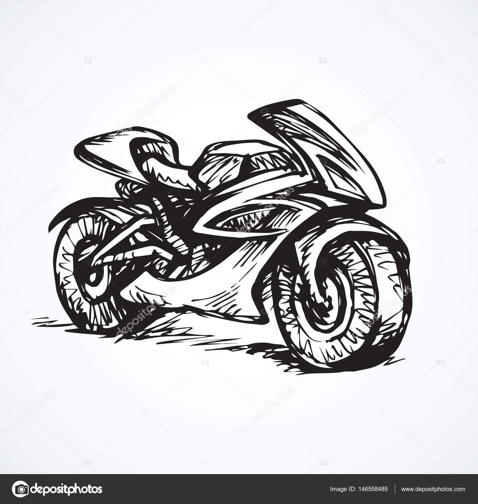 motocross linha arte, motociclista esboço desenho, moto simples