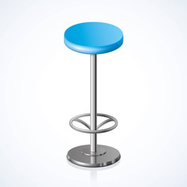 Yuvarlak sandalye. Vektör çizim