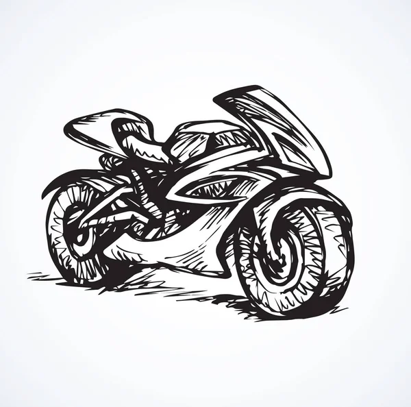 Motosiklet. Vektör çizim