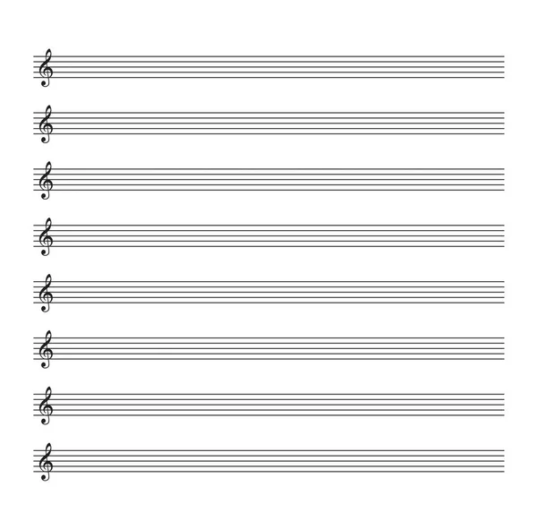 Vector piano partitura — Vector de stock