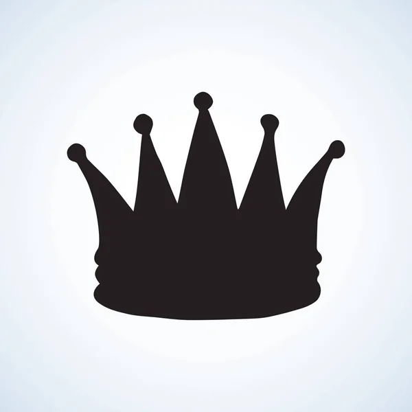 Crown. Dibujo vectorial — Archivo Imágenes Vectoriales