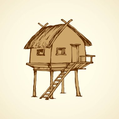 Ayak üstünde dön. Vektör çizim