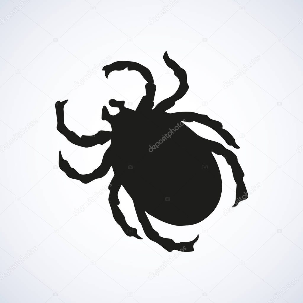 Mite. Vector drawing